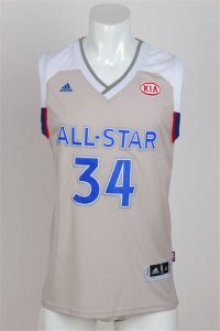 Maillot De Basket All Star 2017 NBA East Giannis Antetokounmpo 34 Gris